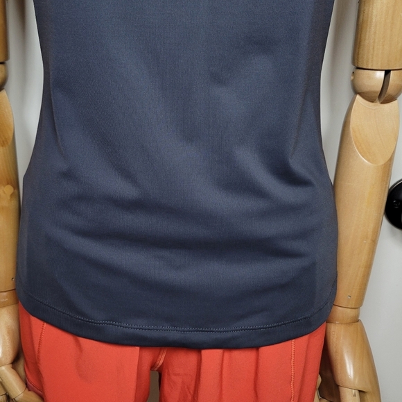 Athleta Gray 1/4 Zip Sleeveless Tank Top Size Small - Picture 2 of 10